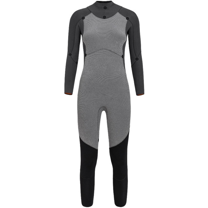 2024 Orca Frauen Vitalis Thermal Rckenreiverschluss Open Water Swim Neoprenanzug NN6U4801 - Black